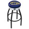 Holland Bar Stool Co 30" Blk Wrinkle Kent State Swivel Bar Stool, Chrome Ring L8B3C30KentSt - alternate 1