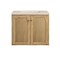 James Martin Vanities Laurent 30" Single Vanity, Light Natural Oak, w/ 3 CM Siberian Silestone Top 545-V30-LNO-3SFR - alternate 8