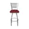 Holland Bar Stool Co 410 Jackie Stainless Steel 36in Swivel Bar Stool with Graph Ruby Seat 41036SS016 - alternate 7