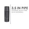 Ace Trading - Nipple 3/4 in. MIP each X 3/4 in. D MIP Black Steel 3-1/2 in. L Nipple 300UP34X312 - alternate 8