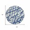 Homeroots 8' Navy Blue And Ivory Round Abstract Washable Indoor Outdoor Area Rug 614373 - alternate 8
