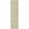 Homeroots 8' Runner Light Green Damask Washable Non Skid Indoor Outdoor Runner Rug 563854 - alternate 9