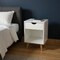 Homeroots 22" White One Drawer Nightstand 489236 - alternate 3