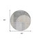 Homeroots 8' Silver Gray And Beige Round Geometric Washable Indoor Outdoor Area Rug 582730 - alternate 6