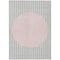 Homeroots 3' X 5' Silver And Pink Striped Washable Indoor Outdoor Area Rug 597193 - alternate 8