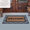 Gardenised Natural Coir and Non-Slip Rubber Doormat with Embossed Welcome Design, Classic Welcome QI004890 - alternate 5