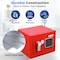 Serenelife Premium Steel Digital Safe Box - 9.1 in x 6.7 in x 6.7 in, Red SLSFE12RED - alternate 5
