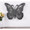 Homeroots 23" X 19" Black Rustic Butterfly Wooden Wall Decor 274489 - alternate 8