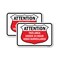 Signmission Area Under 24 Hour Video Surveillance, 18'' X 24'' 2 Signs, Heavy Gauge Aluminum, 2PK A-1824-2PACK-25300 - alternate 1