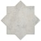 Apollo Tile Terralis 6 x 6 in. Matte Light Ash Beige Porcelain Star Wall and Floor Tile 4.2 sq ft/case, 16PK UMB88PETSTRA - alternate 1