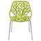 Leisuremod Modern Asbury Dining Chair with Chromed Legs, Green, 4PK AC16G4 - alternate 10
