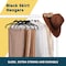 Lifemaster Velvet Skirt Hangers, Adjustable Clips, 360 Deg Swivel Hook, Non-Slip, Holds 10 lbs, Black, 30PK LMVSH30BK - alternate 9