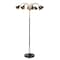 Jonathan Y Vivian 61" 10-Light Mid-Century Modern Iron Medusa Multi Head LED Floor Lamp, Black/Brass Gold JYL3096B - alternate 9