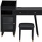 Homeroots 44" Black Wood Two Drawer Dresser 714278 - alternate 8