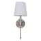 Jonathan Y Olivia 6.5 in. 1-Light Contemporary Traditional Candlestick Metal/Crystal LED Vanity Light w/Fabric JYL9920D - alternate 8