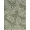 Homeroots 6' X 9' Green And Ivory Palm Leaf Indoor Outdoor Area Rug 550189 - alternate 1