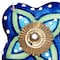Homeroots Set of Eight Blue And Green Floral Ceramic Drawer Pull Knobs, 8PK 358076 - alternate 5