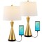 Jonathan Y Colton 26" Classic French Country Iron LED Table Lamp with USB Charging Port, Brass Gold, 2PK JYL4046B-SET2 - alternate 1