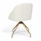 Martha Stewart Sora Upholstered Stationary Office Chair in Off White/Polished Brass CH-222119-CR-GLD-MS - alternate 10