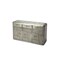 Homeroots 55in Silver Steel Console Accent Cabinet With Three Drawers 389754 - alternate 1