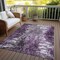 Homeroots 5' X 8' Eggplant Purple And Lavender Abstract Washable Indoor Outdoor Area Rug 582915 - alternate 8