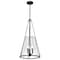 Nuvo Valentine, Large Pendant, Black Finish, Hammered Glass 60/8257 - alternate 8