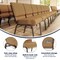 Flash Furniture Caramel Fabric Church Chair, PK4 4-FD-CH0221-4-CV-BN-BAS-GG - alternate 10