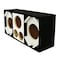 Deejay Led Two 6-in Woofers plus Two Tweeters and One Horn WHITE Empty Chuchera Speaker Enclosure D6T2H1WHITE - alternate 7