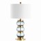 Jonathan Y Linna 27.5" Glass/Metal Table Lamp, Smoked Gray/Brass Gold JYL4039A - alternate 7