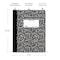 C-Line Products 7-1/2” x 9-3/4" Black Marble College Ruled Composition Notebook, 1/EA, 12EA/CT 22022-CT - alternate 6