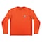 Ergodyne Cooling Long Sleeve T-Shirt, Main body: 92% polyester, 8% spandex, Mesh: 100% polyester, Orange 6689 - alternate 1