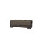 Homeroots 52" Brown Chenille And Faux Leather Tufted Storage Ottoman 608915 - alternate 6