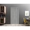 Sartodoors Sliding Closet Bi-fold Doors, Planum 0017 Concrete and Aluminum Strips, Sturdy Tracks Moldings Trim PLANUM0017BF-BTN-56 - alternate 1