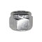 Auveco 1/2in-20 Nylon Insert Hex Stop Nut Zinc, 50PK 9548 - alternate 1