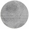 Homeroots 8' Gray Silver And Charcoal Round Abstract Washable Indoor Outdoor Area Rug 582796 - alternate 7