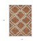Homeroots 10' X 14' Brown And Ivory Geometric Washable Indoor Outdoor Area Rug 593785 - alternate 8