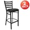 Flash Furniture Black Ladder Stool-Black Seat, PK2 2-XU-DG697BLAD-BAR-BLKV-GG - alternate 10