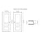 Vdomdoors Steel Door Deux 5755 Gray Graphite 2 Sidelight Exterior Windows Stainless Inserts Single Modern Pai DEUX5755EXD-GRE-W16+36+16 x H80-Left-hand Inswing - alternate 6