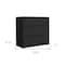 Homeroots 34" Black Three Drawer Dresser 544038 - alternate 12