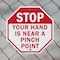 Signmission Stop Your Hand Is Near a Pinch Poin, 10 inch X 10 inch, Aluminum Metal Signs, 2PK OC-A-2PACK-10-126 - alternate 6