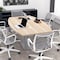 Skutchi Designs Boat Conference Table With Power Unit, 48 in W, 72 in L, White HAR-BOT-48x72-DOU.BK-W960-NA - alternate 8
