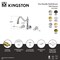 Kingston Brass Two-Handle Wall Mount Tub Faucet, Polished Brass KS1022BPL - alternate 2
