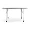 Flash Furniture Commercial Adjustable Height Flower Activity Table with Locking Casters-White XU-A60-FLR-WHT-T-A-CAS-GG - alternate 9