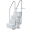 Vevor 4-Step Grey Pool Ladder of Double Handrails Supports 400 lb for 48-54 In Pool U12 gray - alternate 1