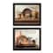 Homeroots Set Of Two By Grace 1 Black Framed Print Wall Art, 2PK 405877 - alternate 1