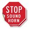 Signmission Stop Sound Horn, 4 inch X 4 inch, Vinyl Decal, 2PK OC-D-2PACK-4-12 - alternate 1