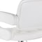 Elama Faux Leather Tufted Bar Stool in White with Chrome Base and Adjustable Height ELM-749-WHT - alternate 10