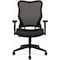 Hon Basyx Task Chair Chair, Hi-Back, Mesh Fab, Black, Fixed Arms, Mesh, Black VL702MM10 - alternate 1