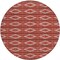 Homeroots 8' Red Ivory And Gray Round Geometric Washable Indoor Outdoor Area Rug 599666 - alternate 8