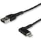 Startech.Com 6ft USB A to Lightning Cable Right Angle RUSBLTMM2MBR - alternate 1